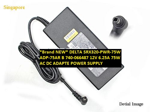 *Brand NEW* 12V 6.25A 75W AC DC ADAPTE DELTA SRX320-PWR-75W ADP-75AR B 740-066487 POWER SUPPLY - Click Image to Close